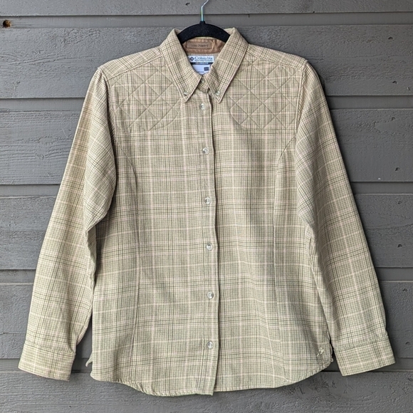 Columbia Sportswear Company Tops - Columbia River Resort Foxy Grove Long Sleeve Shirt Sand Sable Size Small